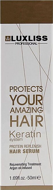 Luxliss Professional Keratin System Protein Replenish Hair Serum, 50ml