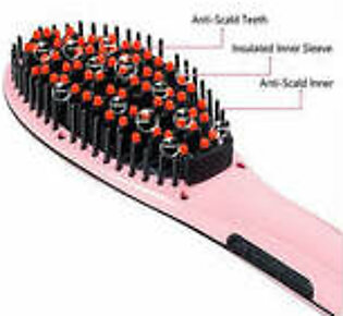 Electric Straight Hair Irons Comb With LCD Display