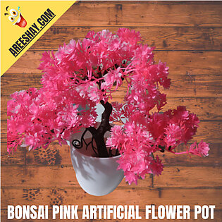 BONSAI PINK ARTIFICIAL FLOWER POT