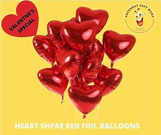 HEART SHAPE RED FOIL BALLOONS