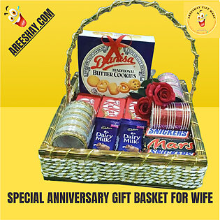 SPECIAL ANNIVERSARY GIFT BASKET FOR WIFE