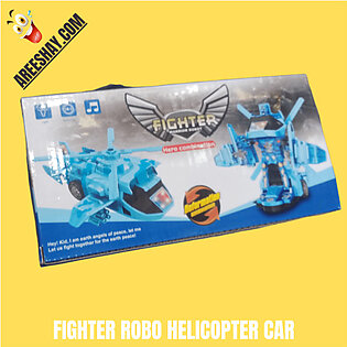 FIGHTER ROBO HELICOPTER CAR TOY FOR KIDS