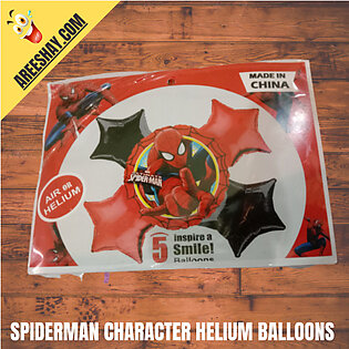 Spiderman Character Themed Helium Balloons Pack