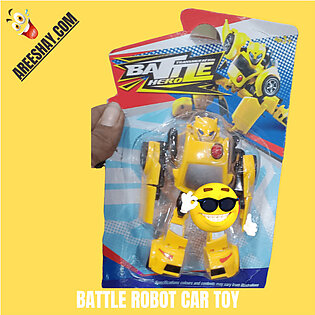 BATTLE MINI ROBO CAR TOY CARD FOR KIDS