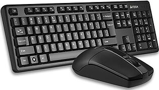 A4Tech 3330N | 3330NS Wireless Desktop - Black - Keyboard & Mouse