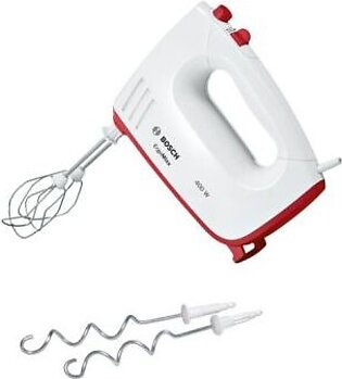 Bosch MFQ36300GB Hand Mixer, 400 W - White/Red