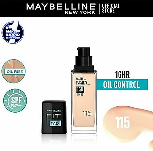 New Maybelline Fit Me Liquid Foundation 115 - Ivory| Extra Coverage