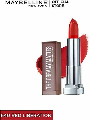 Maybelline New York Color Sensational Creamy Matte Lipstick 640 Red