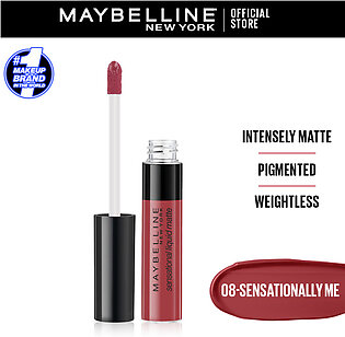 Maybelline New York Sensational Liquid Matte Lipstick -8 - Sensationally Me