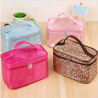 Tops Letter Cosmetic Bag Square Travel Portable Storage Bag
