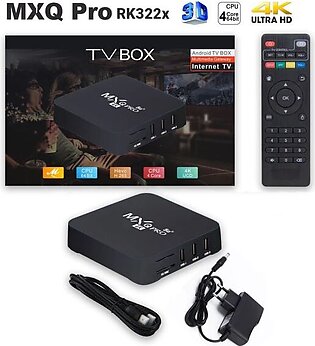 Mxq Pro 4k Tv Box Android 10.0 4k Hdr Ultra-Hd Video 2.4g 5g Wifi 4gb+64gb