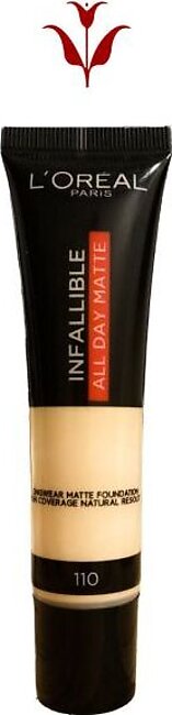 Loreal Paris Infallible All Day Matte Foundation- 110 Ivory