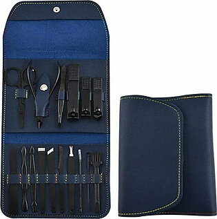 16 PCs Nail Clipper/Manicure & Pedicure Kit-BLUE