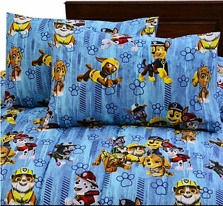 4 Pcs Single Comforter Set-Dog & Cat