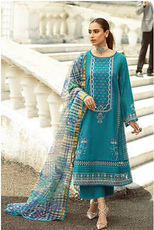 3-Pc Charizma Unstitched Embroidered Karandi Collection CKW22-08