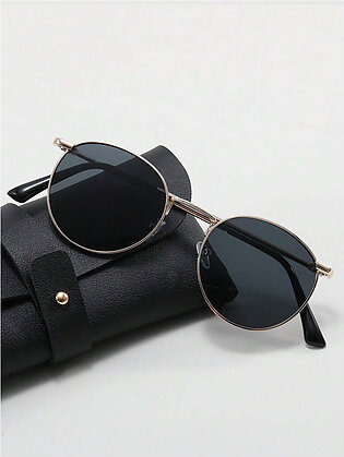 Round Metallic Fashion Sunglasses