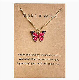 Butterfly Pendant Alloy Necklace