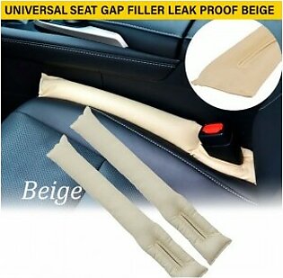Universal Car Seat Gap Filler Leakproof Beige Color