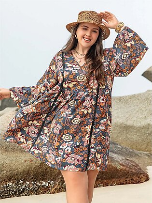 Rusttydustty Women's Plus Size Vacation Casual Dress: Elegant and Feminine Fashion with a Variety of Styles and Designs in Pakistan