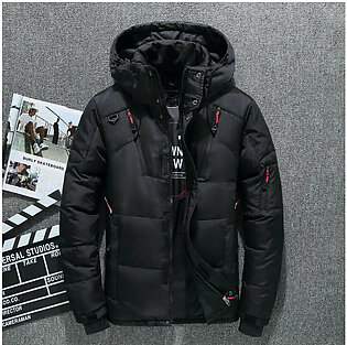 Winter Mens White Duck Down Jacket Warm Hooded Thick Slim Fit Puffer Jacket Coat Male Casual High Quality Overcoat Thermal in Pakistan