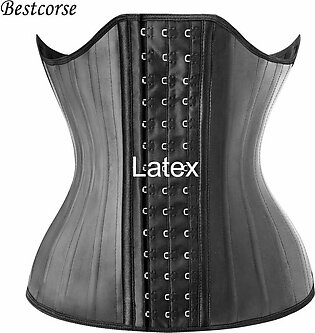 XXS XS 25 Steel Bone Latex Waist Trainer Body Shaper Tummy Slimmer Stomach Belt Belly Hourglass Girdle Corset Women Plus Size in Pakistan