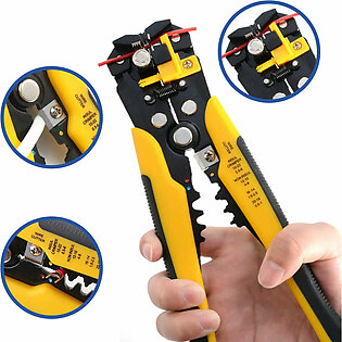 Crimper Cable Cutter Adjustable Automatic Wire Stripper Multifunctional Stripping Crimping Pliers Terminal Hand Tool in Pakistan