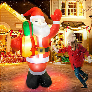 1.5M/5FT Christmas Inflatable Santa Claus Outdoor Decoration for Yard, Weatherproof Vacation Holiday Party Decor for Garden Lawn in Pakistan