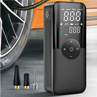 CARSUN Rechargeable Air Pump Tire Inflator Portable Compressor Digital Cordless Car Tyre Inflator For Motocycle Bicycle Balls in Pakistan