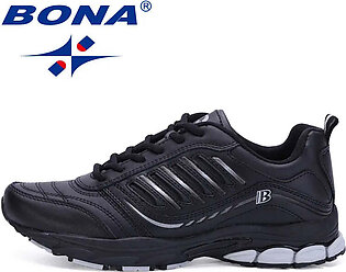 BONA New Most Popular Style Men Running Shoes Outdoor Walking Sneakers Comfortable Athletic Shoes Men  For Sport Free Shipping in Pakistan