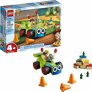 Imported LEGO | Disney Pixar�s Toy Story 4 Woody & RC 10766 Building Kit (69 Pieces)