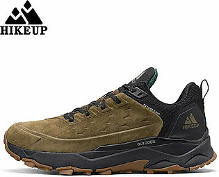 HIKEUP Hiking Shoes for Men Outdoor Sports Camping Hunting Walking Shoe Suede Genuine Leather Breathable Sneaker Non-slip in Pakistan