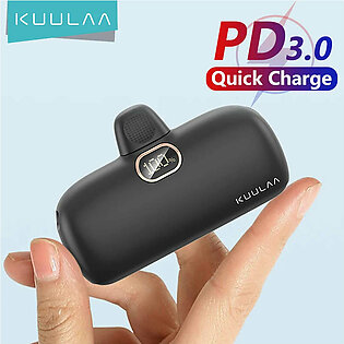 KUULAA Mini Power Bank 5000mAh PowerBank QC PD Fast Charging For iPhone 15 14 13 Batterie Externe Portable Charger For Samsung in Pakistan