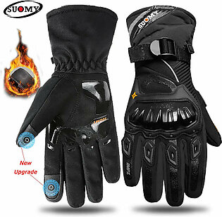 Suomy Motorcycle Gloves Winter Keep Warm New Waterproof Motocross Motorbike Racing Riding Gloves Sports Touch Screen M-XXL in Pakistan