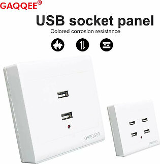 2/4 Ports USB Electrical Socket Wall Mounting Charger Station Power Adapter Plug Outlet 36V/220V to 5V for Electronic Equipment in Pakistan