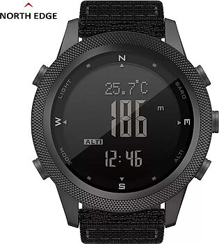 NORTH EDGE APACHE-46 Men Digital Watch Outdoor Sports Running Swimming Outdoor Sport Watches Altimeter Barometer Compass WR50M in Pakistan