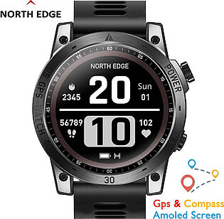 NORTH EDGE Cross Fit 3 GPS Watches Men Sport Watch 1.43 HD AMOLED Display 50M ATM Altimeter Barometer Compass Smartwatch for Men in Pakistan