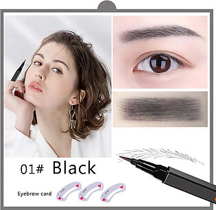 Liquid Eyebrow Pencil 0.01mm Soft Brush Waterproof Long Lasting Microblading Ultra Fine Brown Eye Brow Liner Pen Makeup