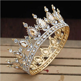 Crystal Vintage Royal Queen King Tiaras and Crowns Men/Women Pageant Prom Diadem Hair Ornaments Wedding Hair Jewelry Accessories in Pakistan