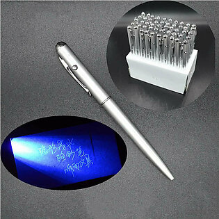 1/2PCS Plastic Material Invisible Ink Pen Novelty Ballpoint Pens New Office School Supplies with UV Light Magic Secret Ballpoint