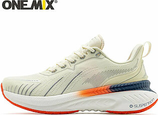ONEMIX White Road Running Shoes for Men Air Cushion Outdoor Sport Shoes Male Trainers Summer Jogging Shoes Women Footwear in Pakistan