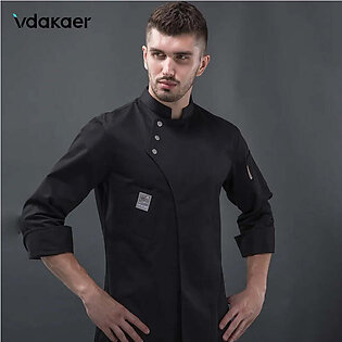 Long Sleeve Chef Clothes Uniform Restaurant Kitchen Cooking Chef Coat Waiter Work Jackets Professional Uniform Overalls Outfit in Pakistan