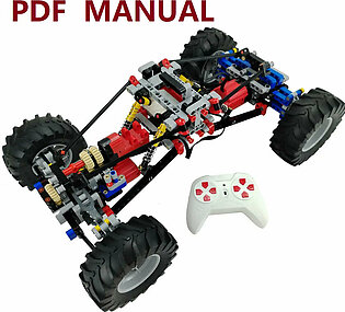 MOC Technical RC Electric Building Block 4WD Off-road Vehicle Professional Adult Kids Educational Toys Christmas Gift
