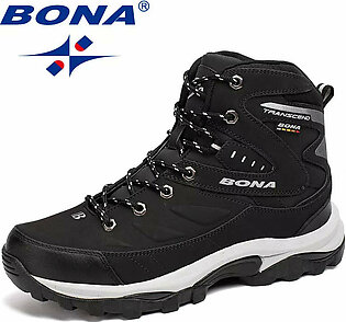 BONA New Hot Style Men Hiking Shoes Winter Outdoor Walking Jogging Shoes Mountain Sport Boots Climbing Sneakers Free Shipping in Pakistan