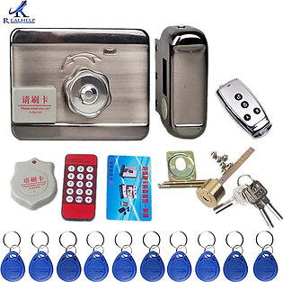 1000Users Electronic Door Lock with Remote Unlock with Smart RFID Card Home Security System Kit Access Control System in Pakistan