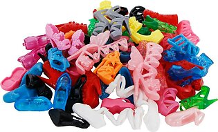 Imported 10 Pairs Doll Shoes Fashion Cute Colorful Differen Pakistan