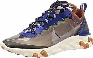 Imported Nike React Element 87 Mens Sneakers AQ1090-200, Dusty Peach/Atmosphere Grey, Size