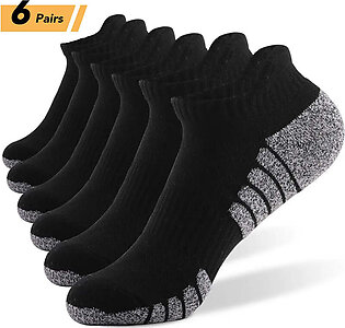 6/12Pairs Sport Ankle Socks Athletic Low-cut Sock Thick Knit Sock Outdoor Fitness Breathable Quick Dry Wear-resistant Warm Socks in Pakistan