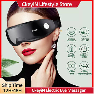 CkeyiN Profession Eye Massager Vibration massage Electric Shiatsu Massager For Dry Eye Strain Eye Fatigue Relief & Better Sleep