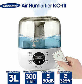 KINSCOTER 3L Air Humidifier Professional Large Capacity Home Humidifier Plant Mist Aroma Diffuser with Remote Control Timer in Pakistan