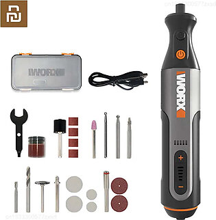 Worx 8V Rotary Tool WX106 Cordless Mini Drill Engraving Grinding Polishing Machine USB Charger Variable Speed Power Tools Set in Pakistan